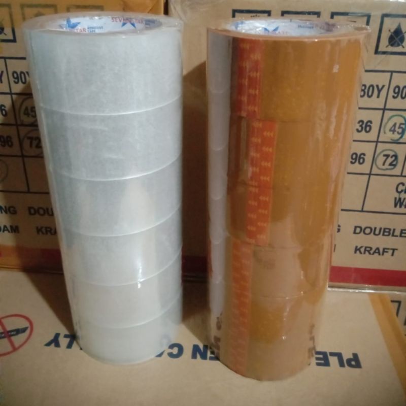 LAKBAN ISOLASI TAPE 90 YARD 45MM MURAH BERKUALITAS