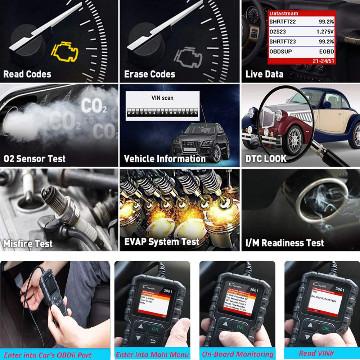 LAUNCH X431 CR3001 CR 319 OBD2 OBD OBDII Scanner Engine Check Mobil