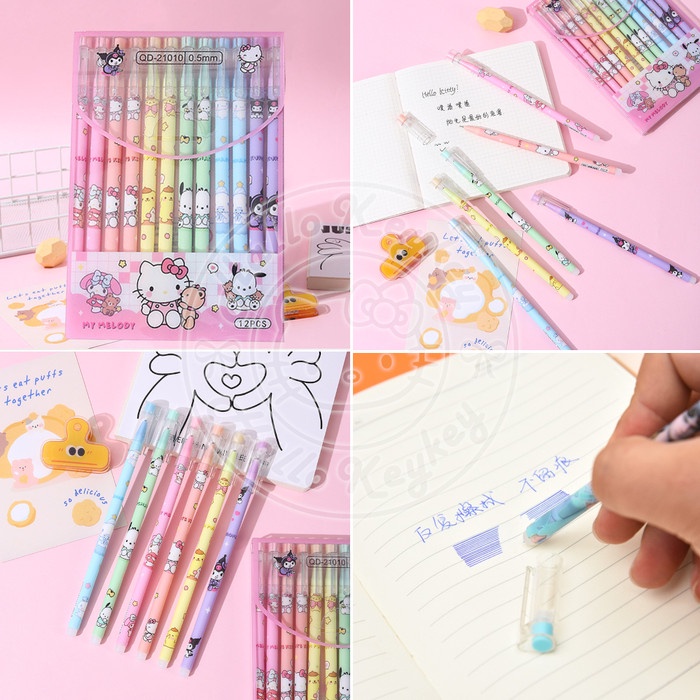 

frixion erasable pen hello kitty melody kuromi cinnamoroll pompurin