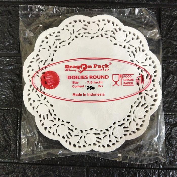 

round paper doyleys ukuran 7,5 cm isi 250 sheets