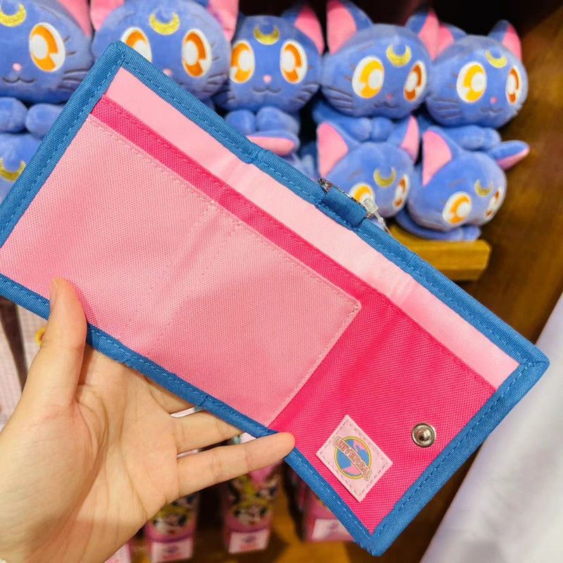 Sera Jepang Sailor Moon dompet koin lucu wanita bernilai tinggi 30% diskon tas kartu kanvas kartun ceruk pendek pasang