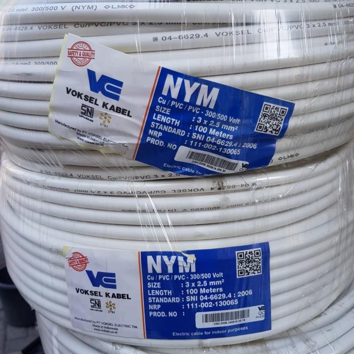Terlaris Kabel Listrik Nym 3X2.5 Voksel Meteran / Kabel Nym 3X2.5 Voksel Eceran