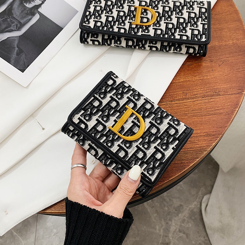 Sera Dompet Kecil Wanita 2023 Baru Ins Desain Ceruk Fashion Kecil Ultra Tipis Dompet Koin Wanita Dompet Panjang