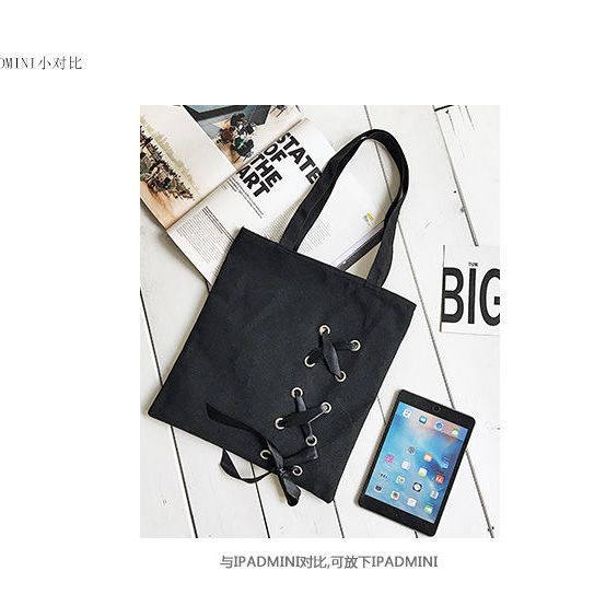 Sera Tas Kanvas 2023 Net Merah Fashion Sastra dan Seni Hanchuang Dasi Kanvas Tas Tote Tas Kanvas Kasual Kanvas Tas