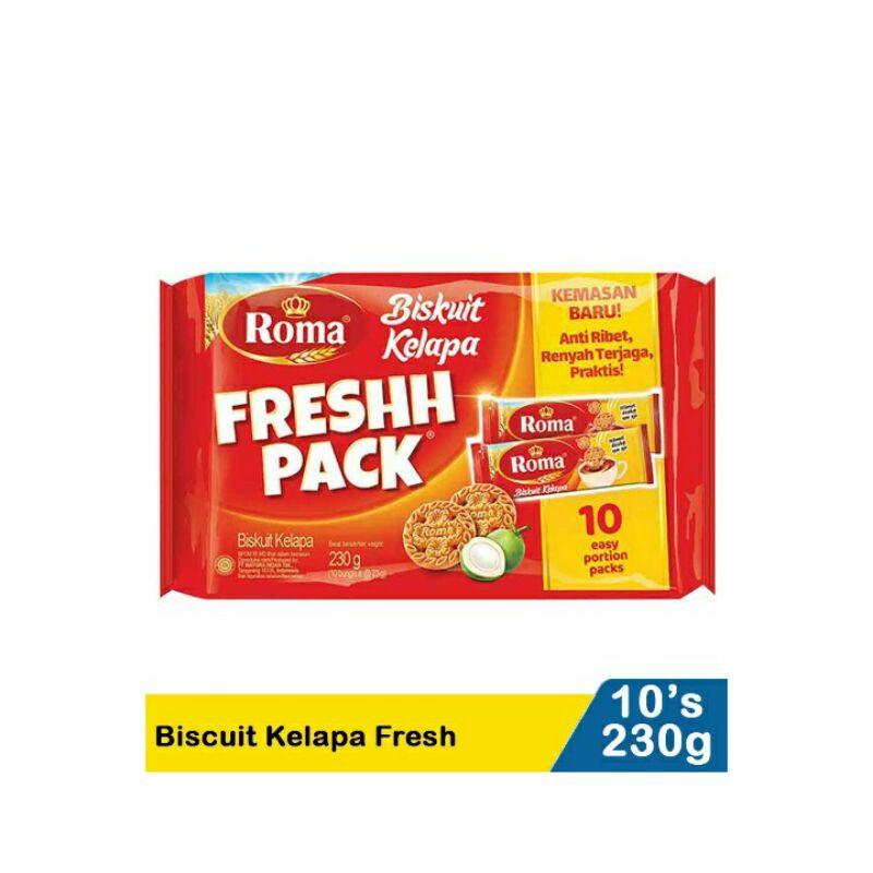 Roma Biscuit Kelapa Fresh 10X23g