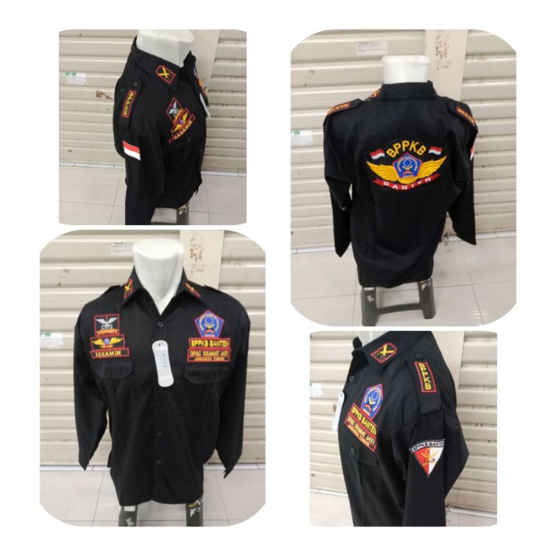 KEMEJA BPPKB BANTEN BORDIR || SERAGAM BPPKB BANTEN BORDIR || BAJU BPPKB BANTEN BORDIR || LENGAN PANJ