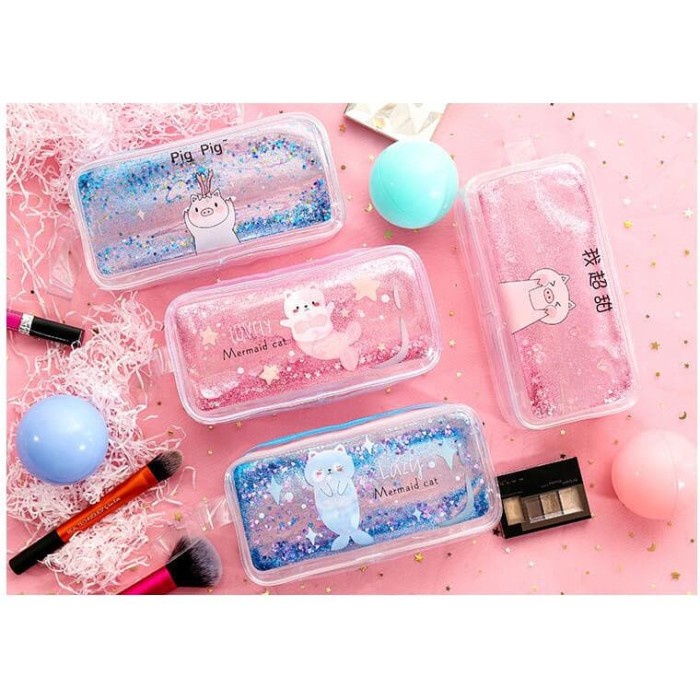 

Tas Kosmetik beauty GLITTER Tempat pensil alat tulis motif N003 - MOTIF A