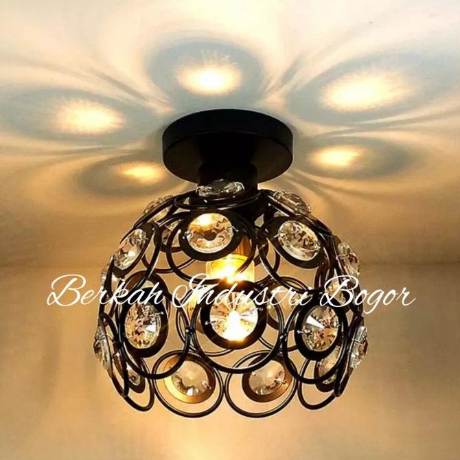kap lampu hias kristal