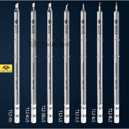 Mata Solder Oss Team T12 Lurus /Bengkok /Pisau Original