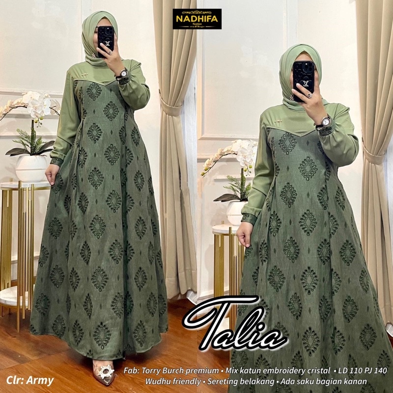 Talia dress / gamis lebaran BY NADHIFA