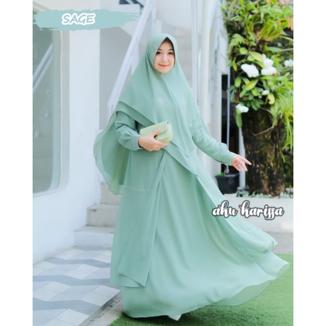 TERBARU GAMIS SET SYAR'I CERUTY EXCLUSIVE AZEERA ORIGINAL BRAND BY AKU KARISSA