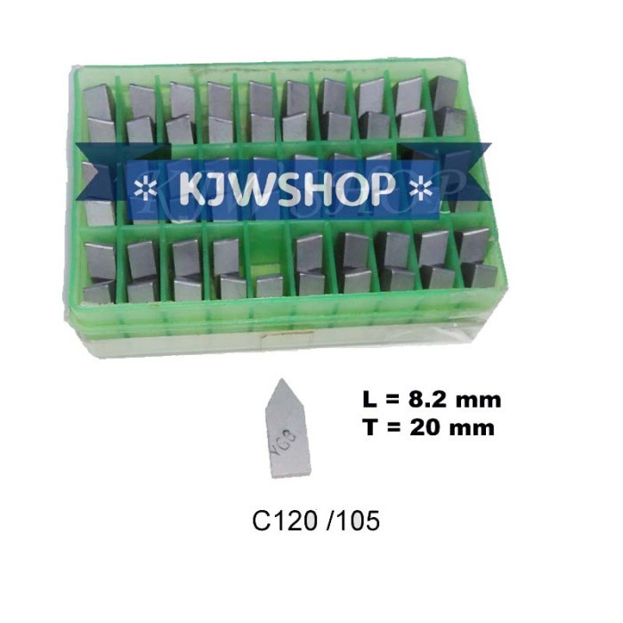 Betel Widia YG 6 Bubut Mata Potong C 120 105 Cemented Carbide YG6 C105 murah