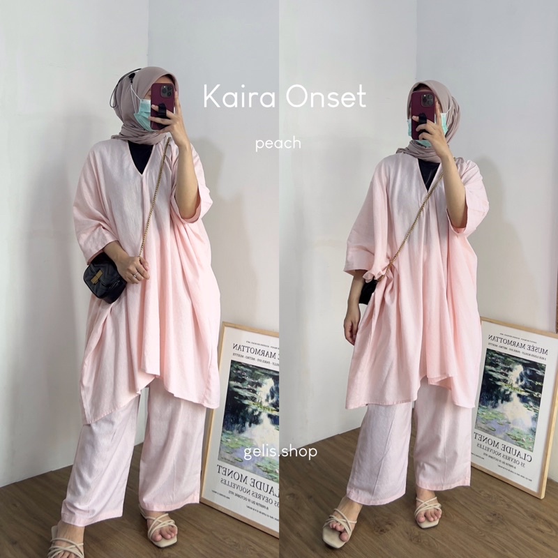 KAIRA ONSET / BAJU ONSET/ BAJU STEL/ BLOUSE SATU SET