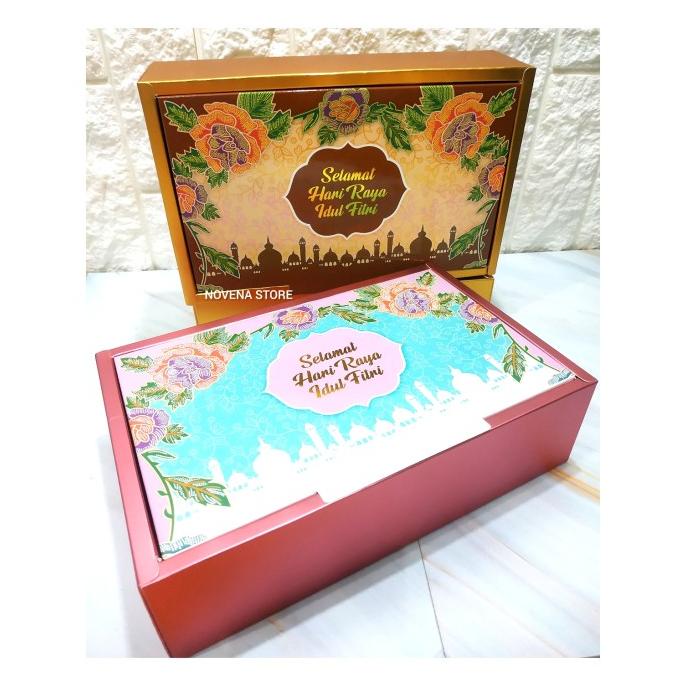 

Hampers Box Kotak Dus Hampers Kue Lebaran Idul Fitri 26,5X17X7,5Cm-Motif27 Sale