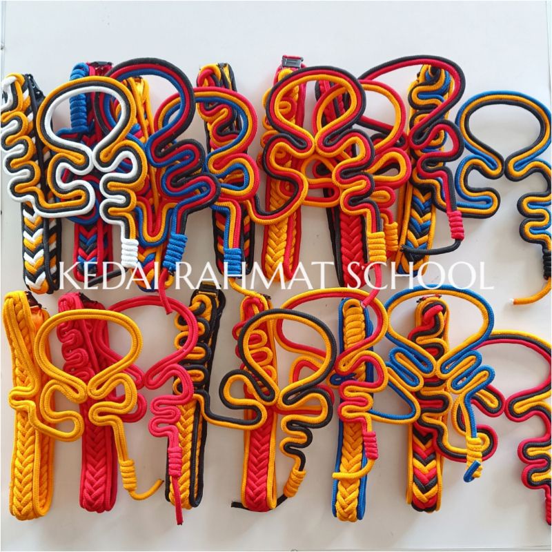 Tali Komando Variasi Nastel Nestel Kur Koor Sekolah Pramuka Drumband TNI Polri Taruna Akpol