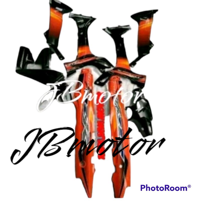 body halus FIZR hitam Oren + striping