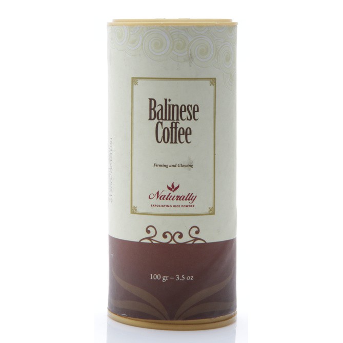 Naturally Exfoliating Rice Powder Balinese Coffee