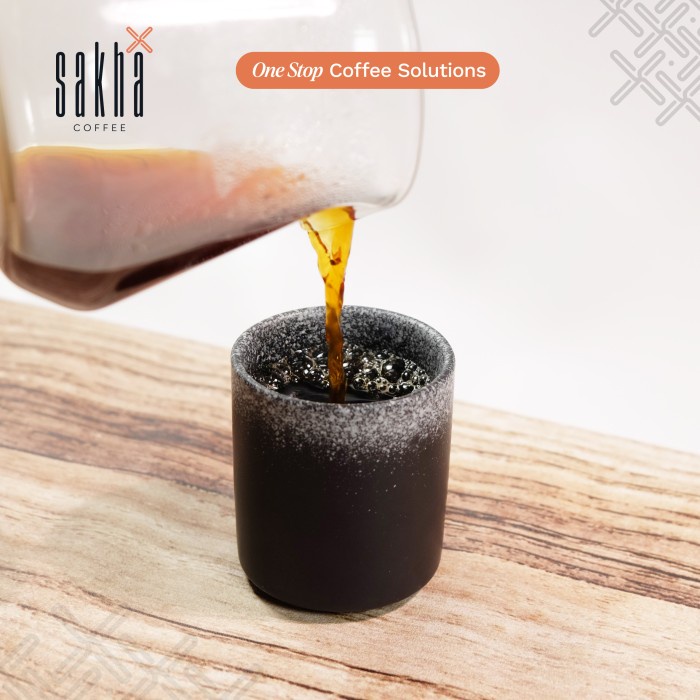 Terlaris Gelas Kopi Aesthetic Keramik Coffee Mug Ceramic Glass Coffe Cup Hitam