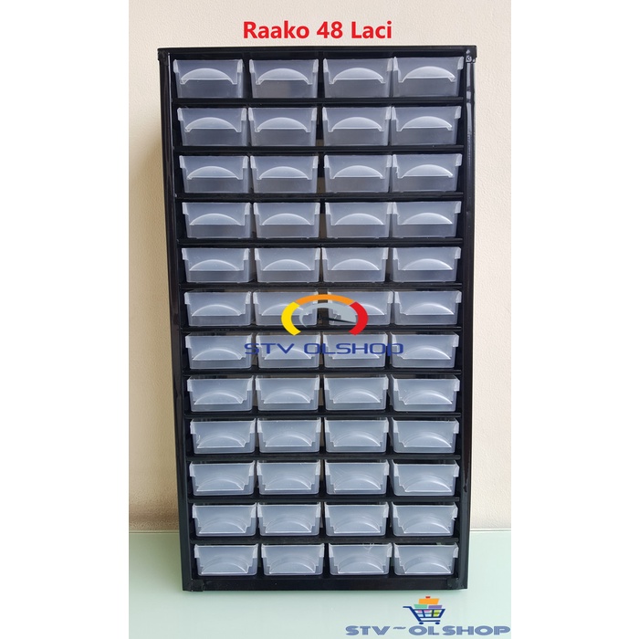 Terlaris Racco / Rak Komponen 48 Laci Export Quality