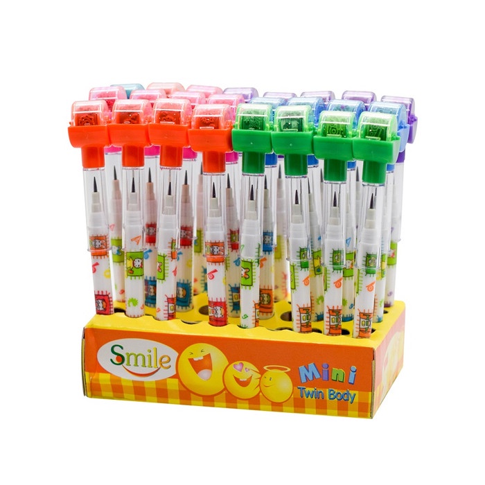 

BISA COD Bensia Pensil Susun 05LM4-3 Stempel Cap Mainan (isi 24pc) /ALAT TULIS AESTHETIC/ALAT TULIS