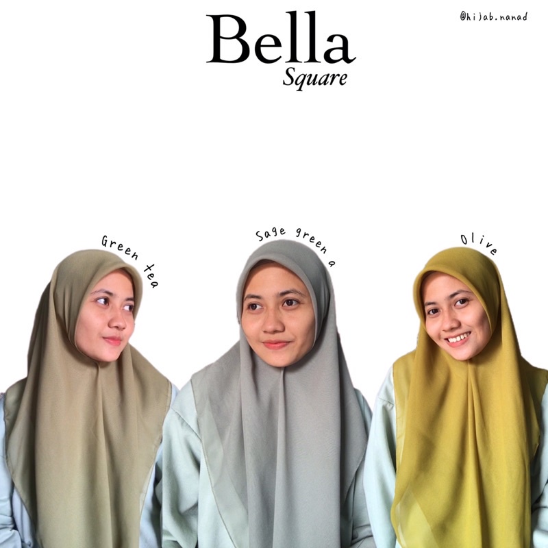 Hijab nanad- Plain Hijab Bella Square