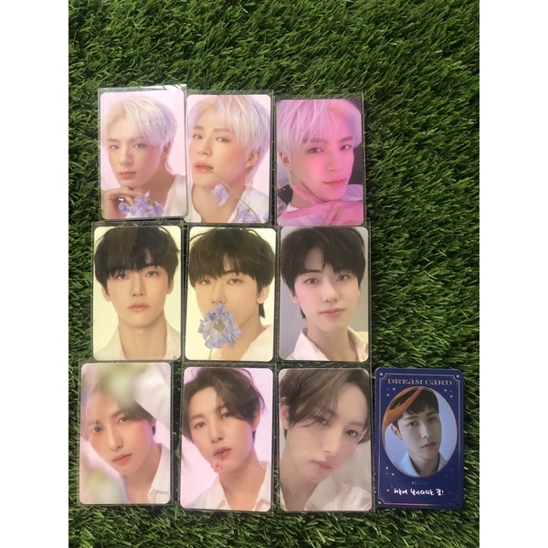 Candy lab candylab v4 ver 4 jeno jaemin renjun bunga tihol puff photocard nct dream nyengir trading 