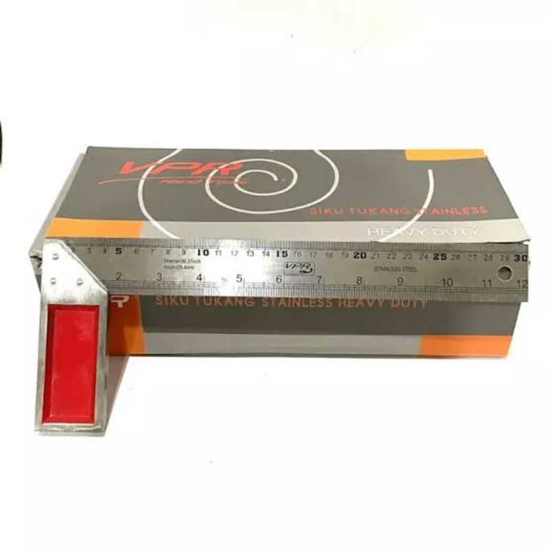 

Siku Penggaris Tukang Tebal Jumbo Stainless 12 Inch 30 Cm VPR