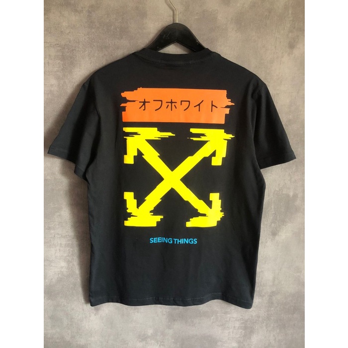 TSHIRT OFFWHITE JAPAN BLACK LIMITED PREMIUM KAOS PRIA WANITA KEKINIAN