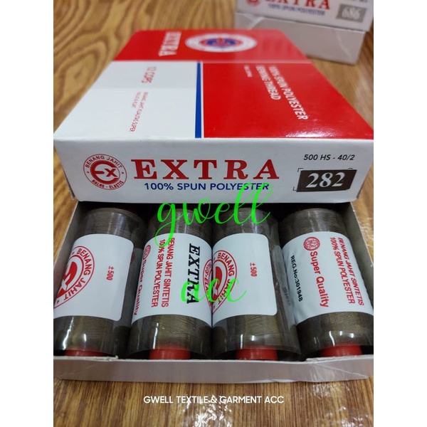 500 METER  BENANG  JAHIT MERK EXTRA WARNA  WARNI  ( Harga per 1 pcs )