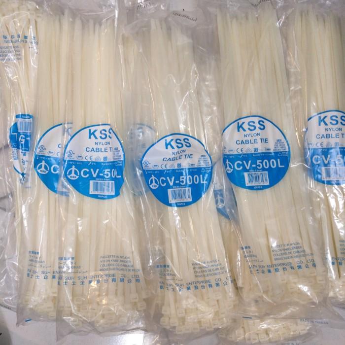 

Terlaris Klip Kabel Ties Kss Cv -500 Cable Ties 50Cm X 8Mm Per Pack 100 Pcs - Putih