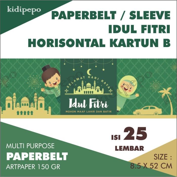 

Paperbelt / Sleeve Idul Fitri Horizontal Kartun - Isi 25 Lembar 024