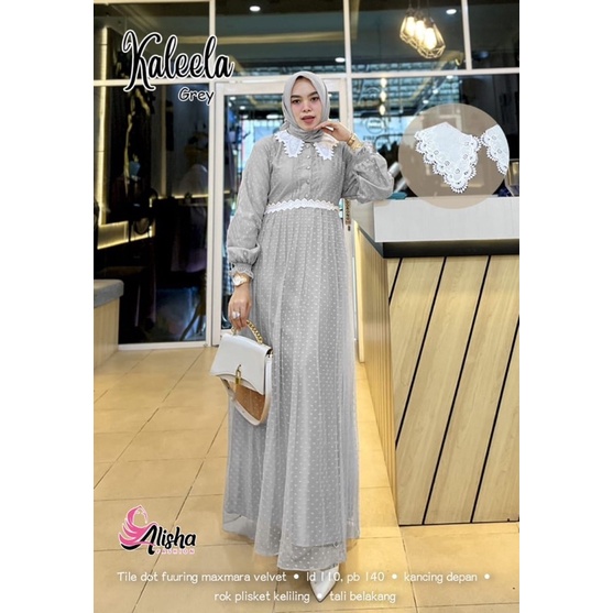 Kaleela dress tile / gamis lebaran BY ALISHA