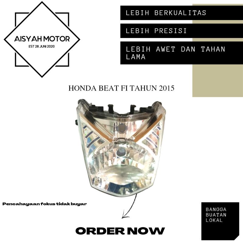 Reflektor Lampu Depan Honda Beat FI Esp Tahun 2015