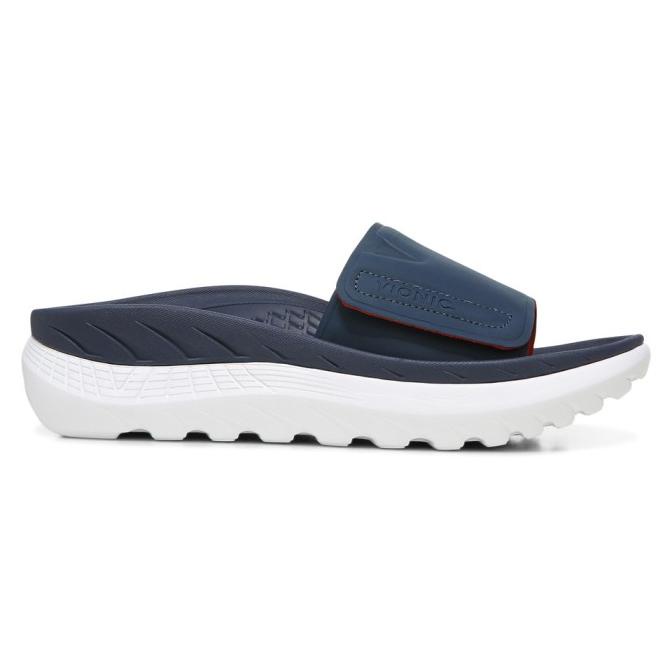 Sale Now Vionic Rejuvenate Navy Sandal Pria Discount