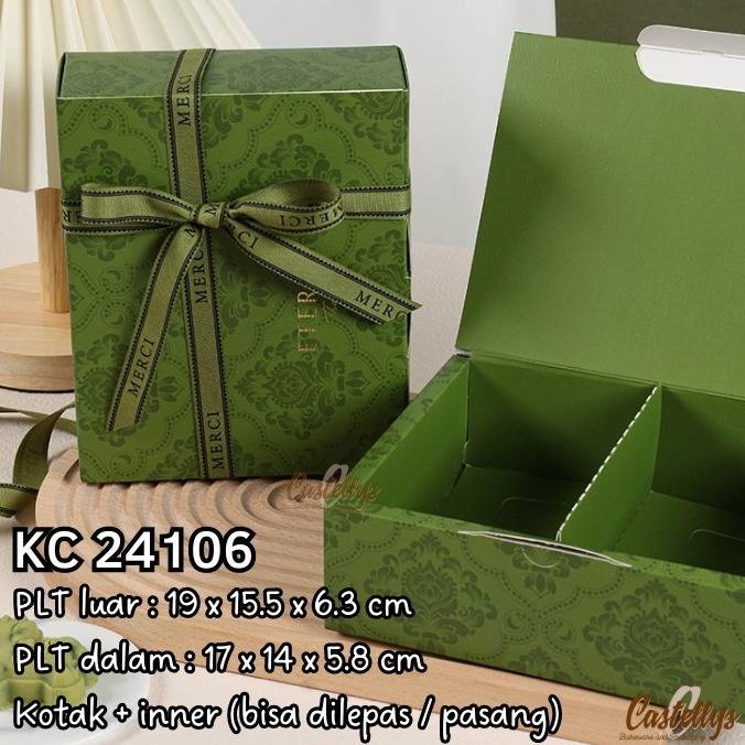 

=+=+=+] 5 Pcs KC24106 Kotak Box Kue Kering Cookies Bolu Lapis Hampers Lebaran