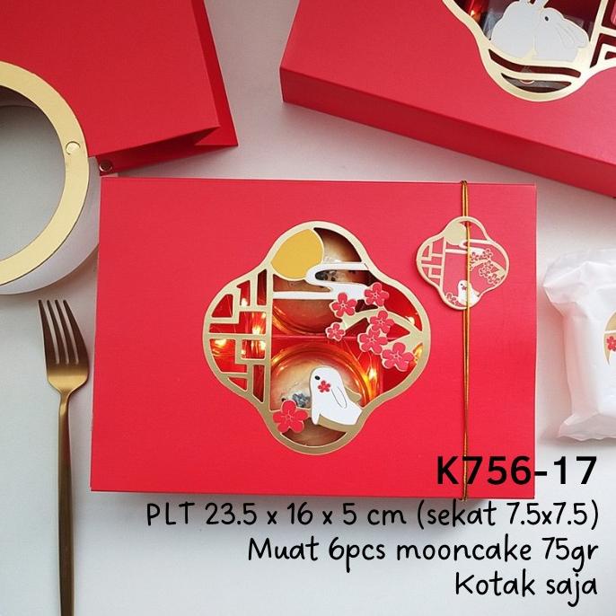 

$+$+$+$+] Kotak Box Imlek K756-17 Rabbit Kue Kering Mooncake Pia Hampers Sincia