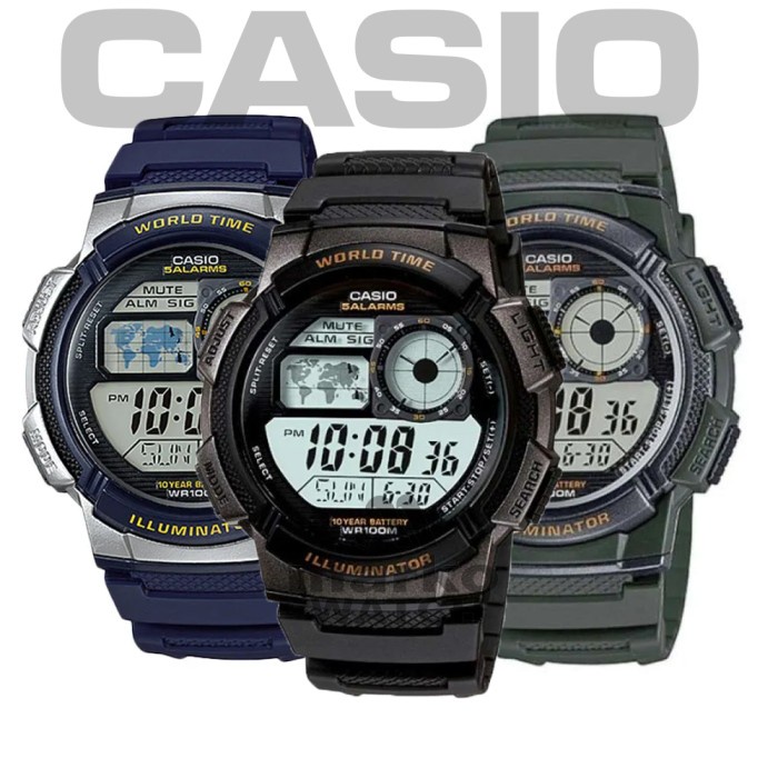 Promo Jam Tangan Pria Casio Digital Original Ae-1000W / Ae 1000 W / Ae 1000W Termurah