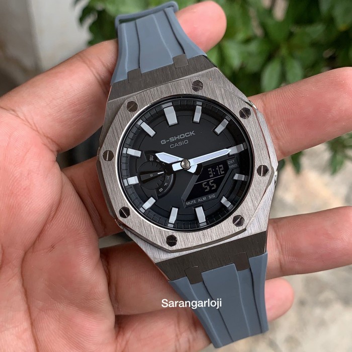 Diskon Spesial Jam Tangan Gshock Ga2100 Ga2110 1Adr Original & Garansi Custom Ap Grey Terbaru