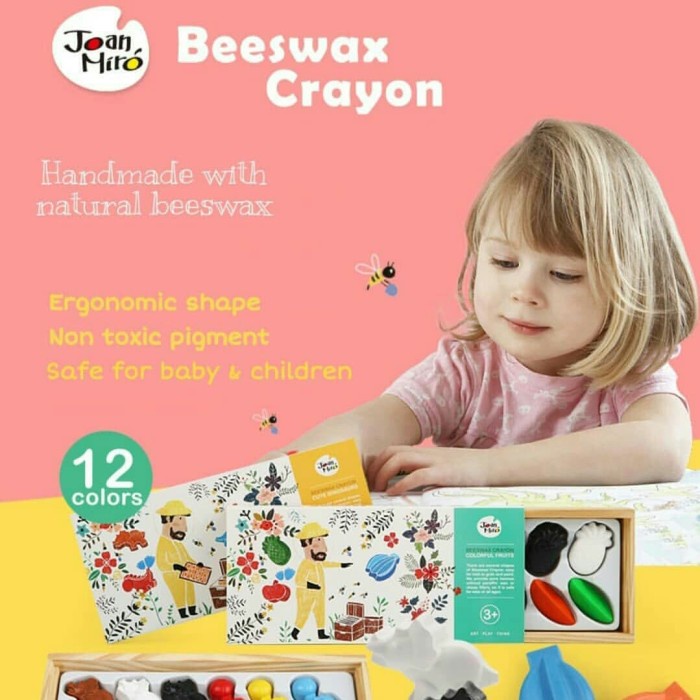 

Terlaris Joan Miro - 12 Colours Beeswax Crayon (Dinosaurs)