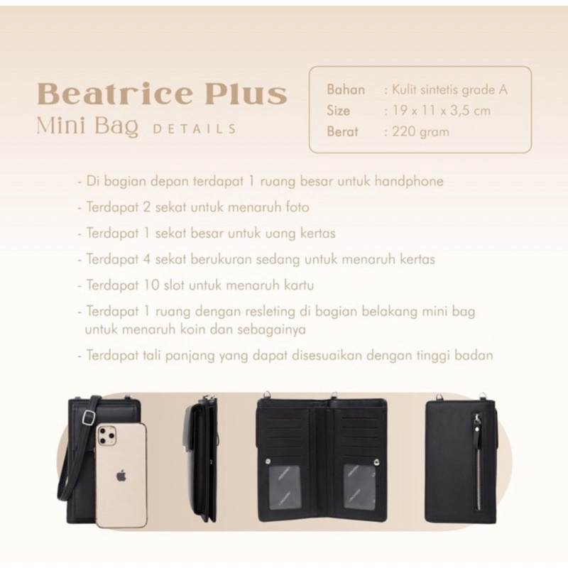 Jims Honey Beatrice Plus Mini Bag Kulit Sintetis