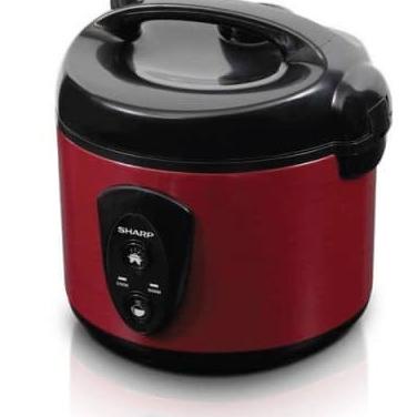 SHARP KSN-18 MG-SL Rice Cooker Stenlis Body Hitam Harga murah Magicom