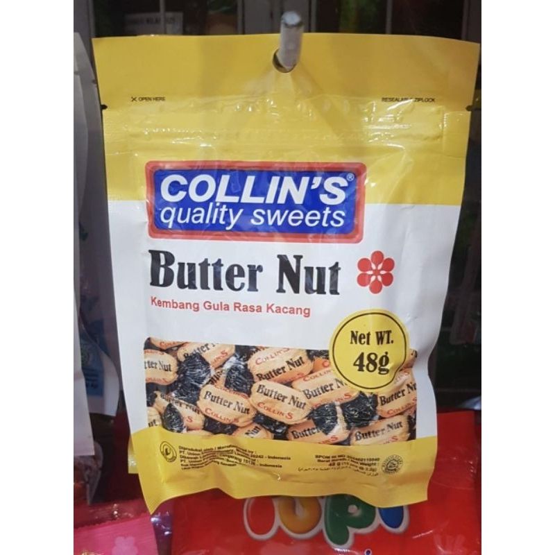

collin's butter nut kembang gula rasa kacang