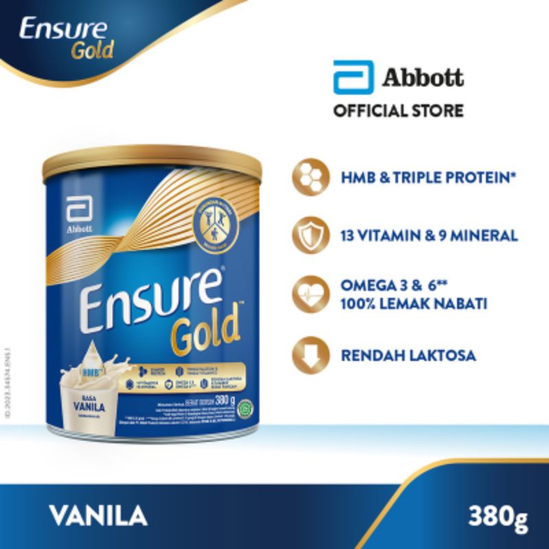 

Ensure Gold 380g Minuman Nutrisi Dewasa Susu Lansia