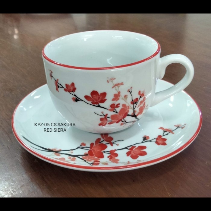 CANGKIR KERAMIK/ CANGKIR TEA SET/ CANGKIR KOPI/CANGKIR COFFEE SAKURA #ORIGINAL