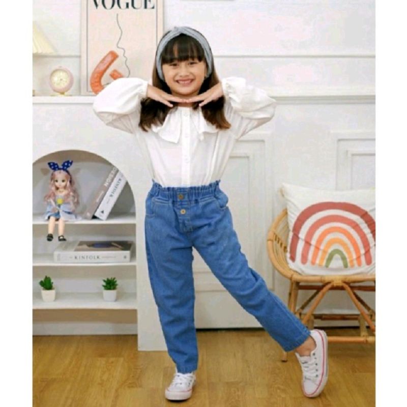 CELANA ANAK PEREMPUAN 2-6th HALA CELANA JEANS ANAK PEREMPUAN