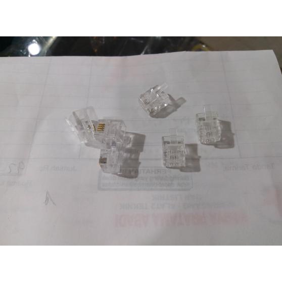 JACK MODULAR RJ11 RJ-11 JACK TELP TELEPON sparepart 54PR23