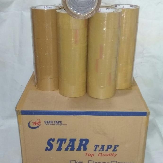 

HOT PROMO 1dus @72pcs lakban startape bening/coklat kwalitas seperti daimaru