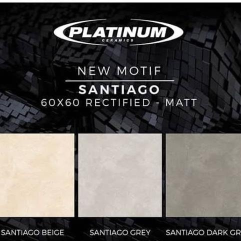 KERAMIK PLATINUM SANTIAGO BEIGE KW1 60X60CM 1.44METER sparepart 54PR23
