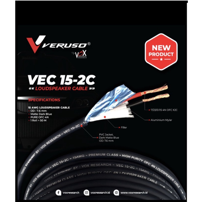 FREE ONGKIR KABEL CABLE SPEAKER STEALTH 16 AWG 16AWG FREE ONGKIR