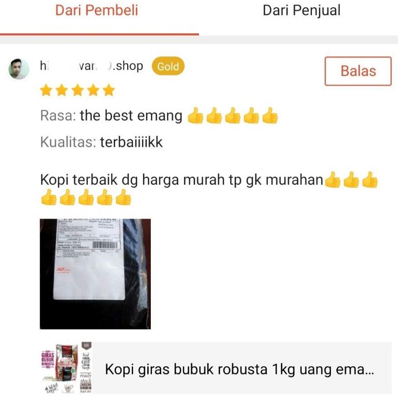 

Berkualitas Kopi giras bubuk robusta 1kg uang emas coffee nikmat bikin ketagihan !!